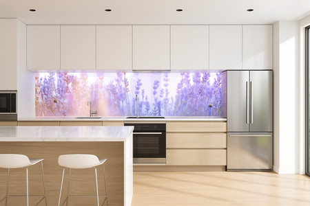 Kuechenrueckwand_Folie_Lavendel