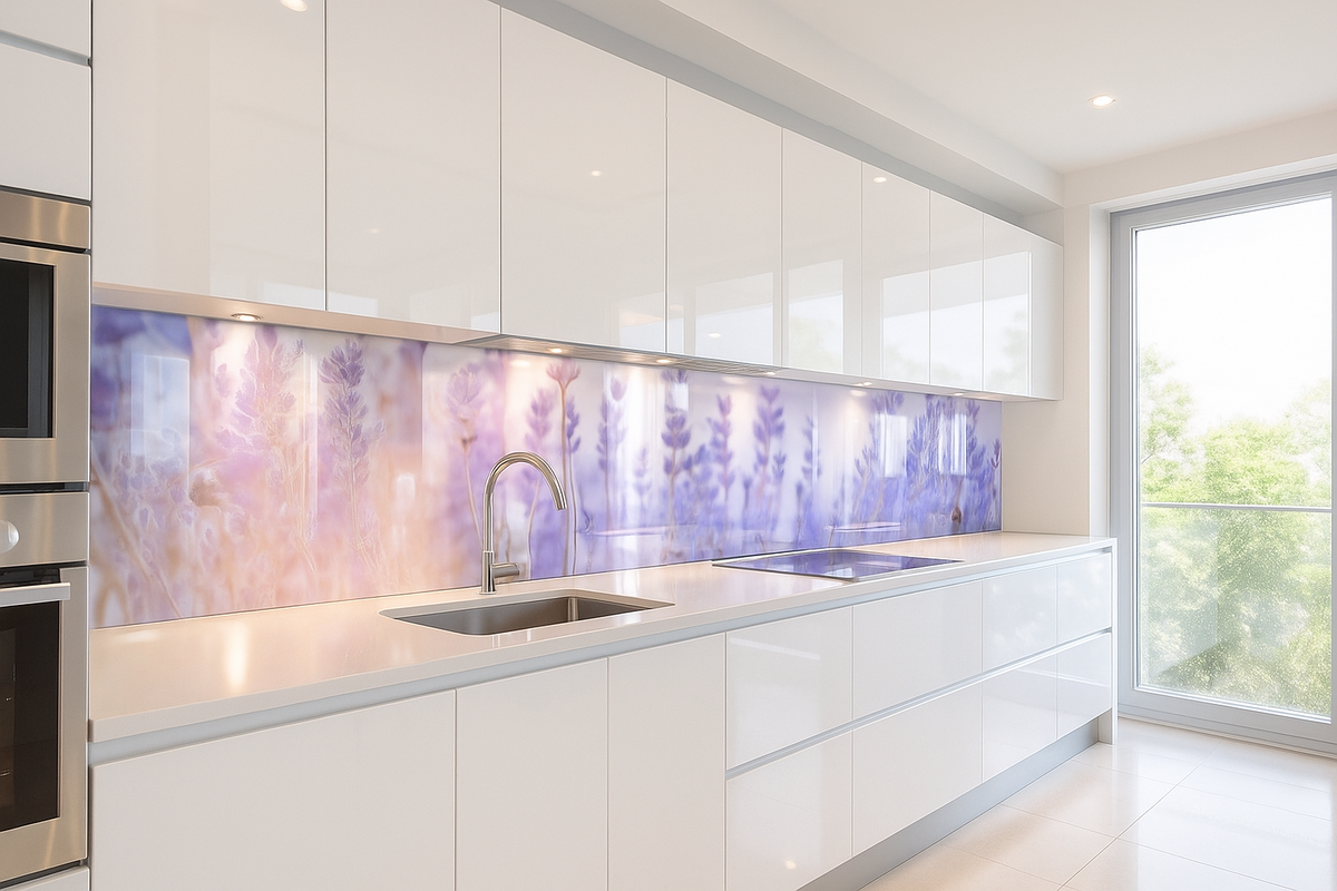 Kuechenrueckwand_Folien_Lavendel