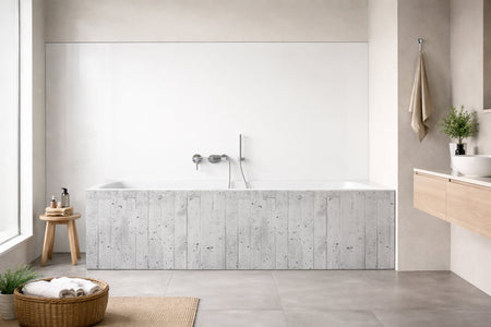 Badrückwand Betonoptik