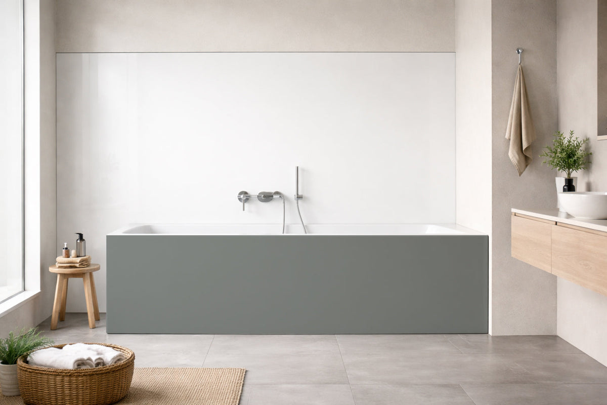 Badrückwand Betonoptik