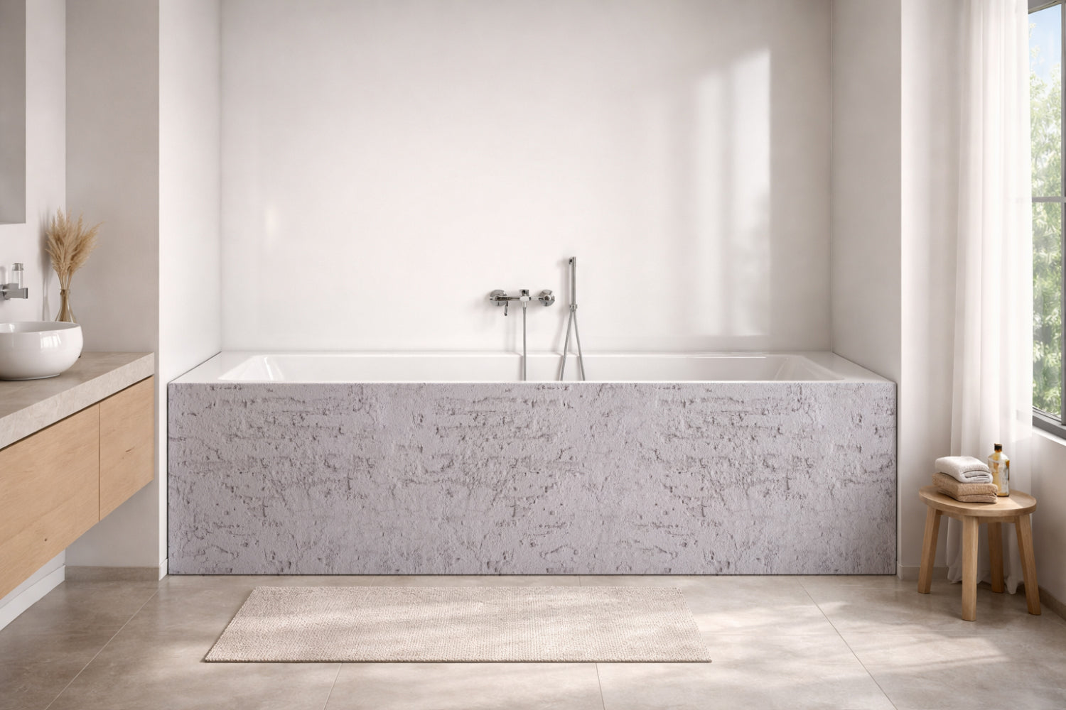 Badewannenverkleidung Betonoptik