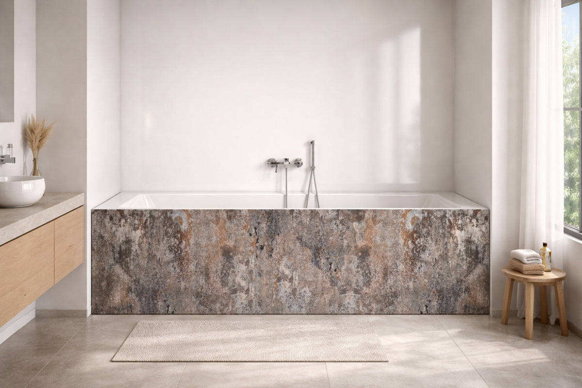 Badrückwand Betonoptik