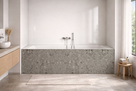 Badrückwand Betonoptik