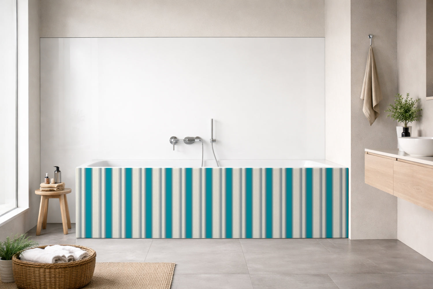 Badrückwand Muster