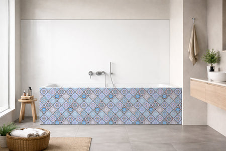 Badrückwand Patchwork