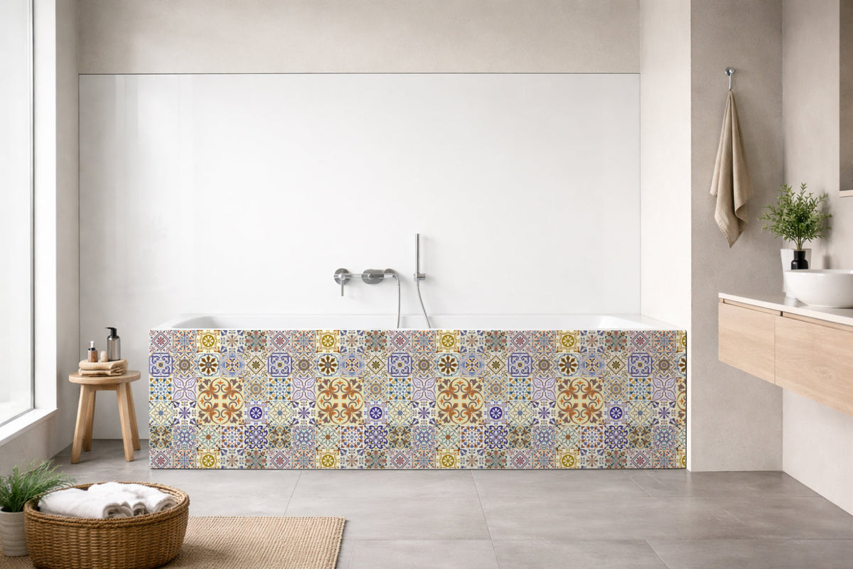 Badrückwand Patchwork