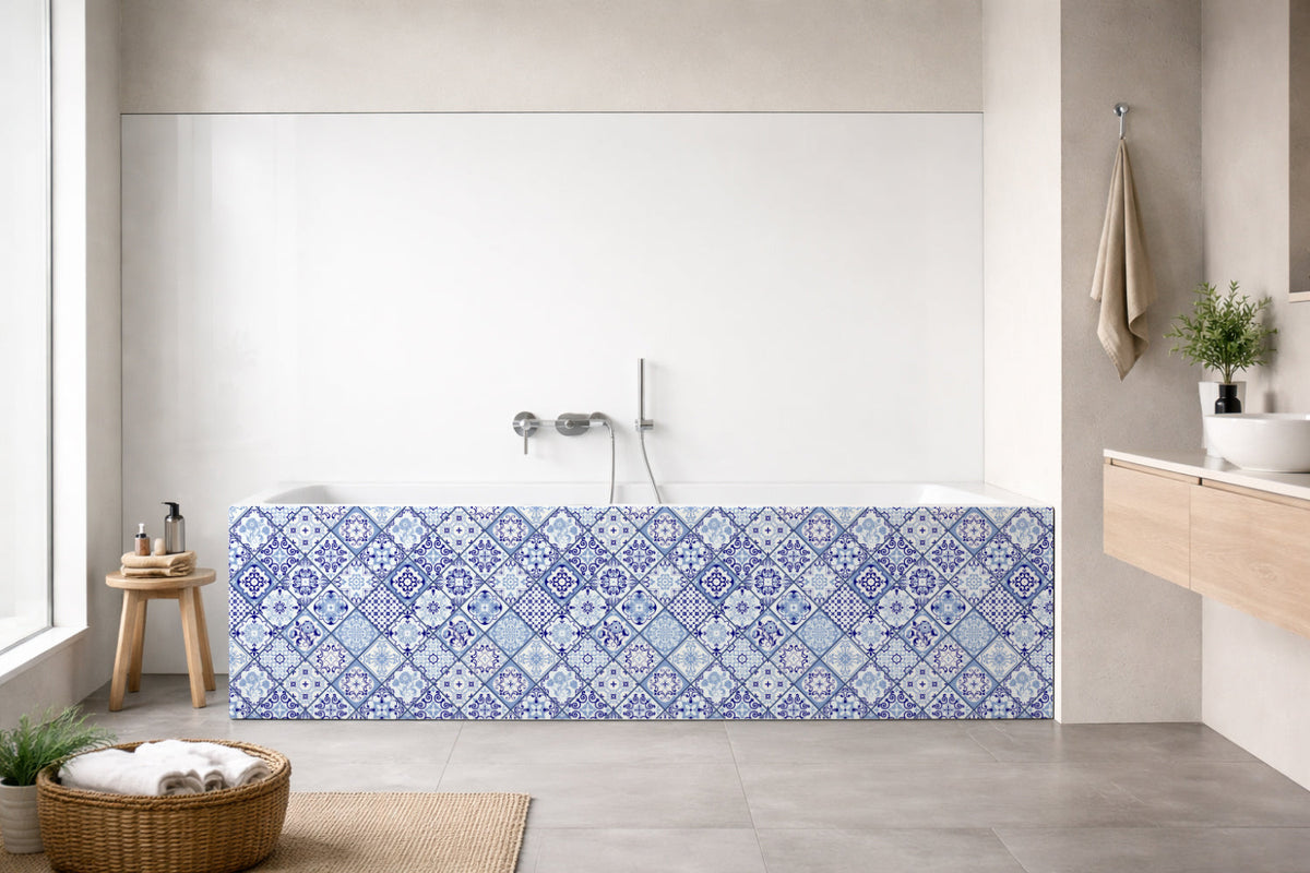 Badrückwand Patchwork