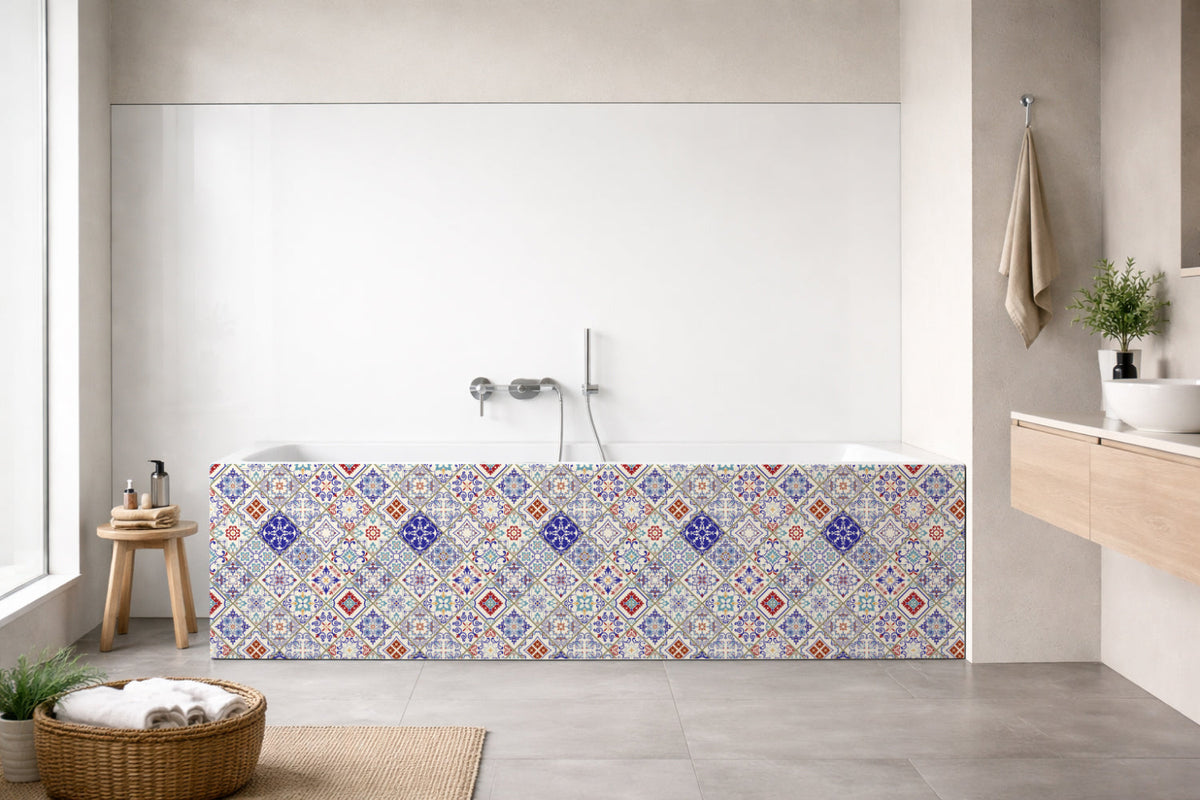 Badrückwand Patchwork