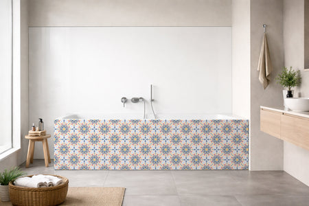 Badrückwand Patchwork
