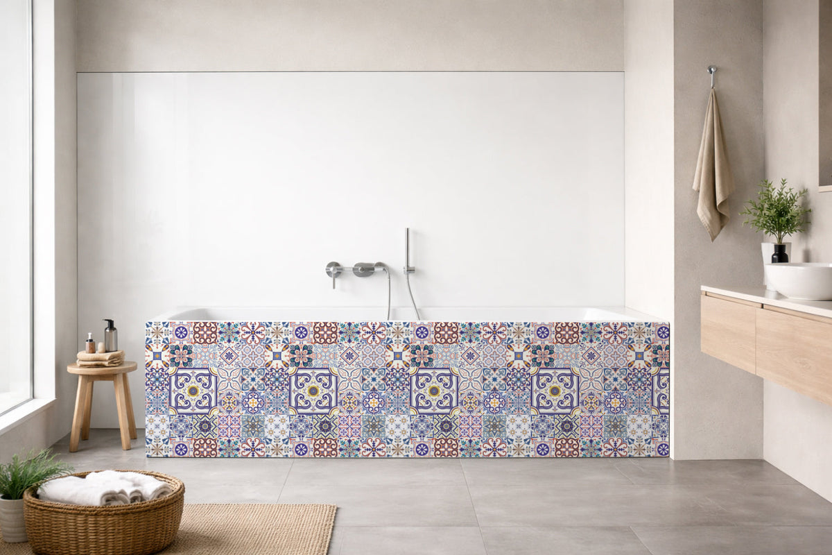 Badrückwand Patchwork