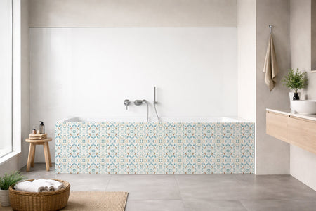 Badrückwand Patchwork