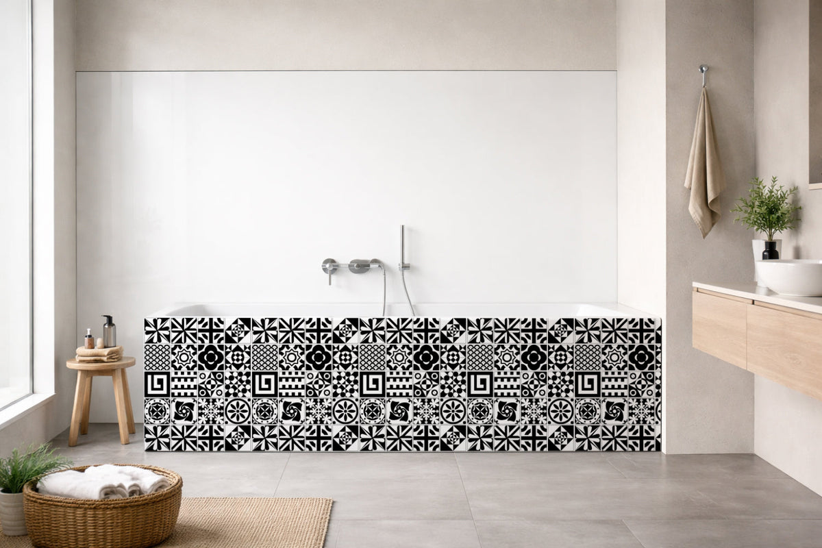 Badrückwand Patchwork