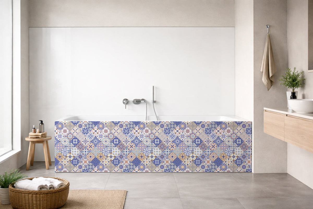 Badrückwand Patchwork