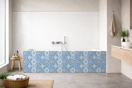 Badrückwand Patchwork