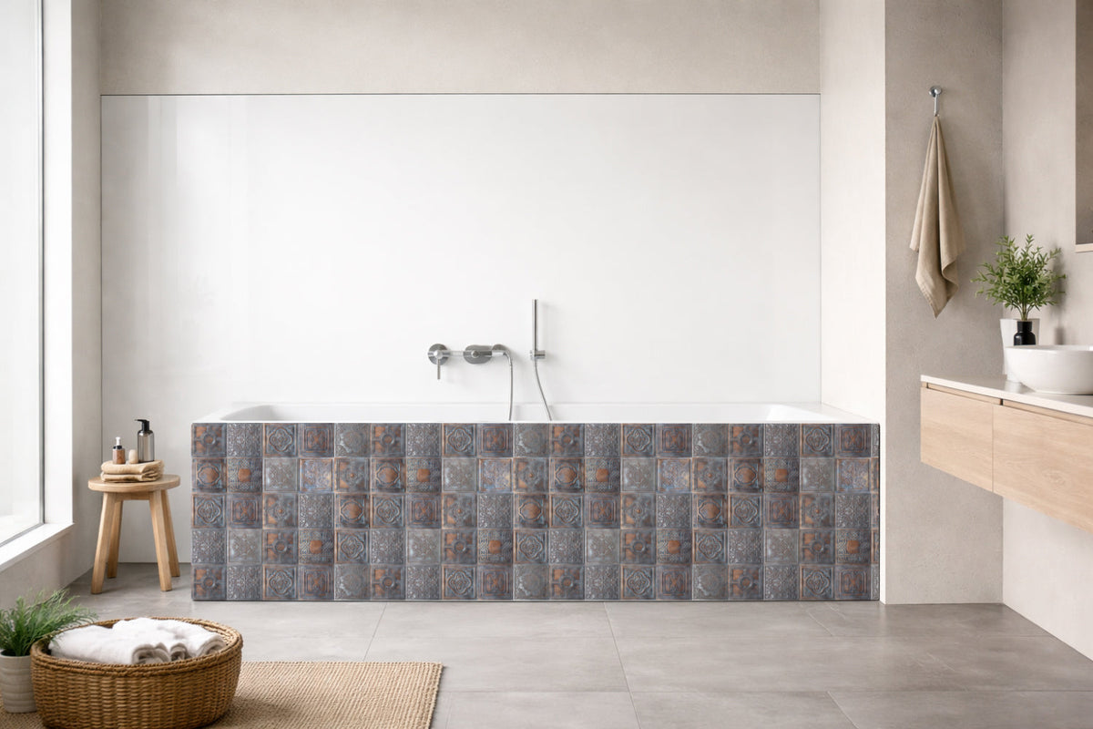 Badrückwand Patchwork
