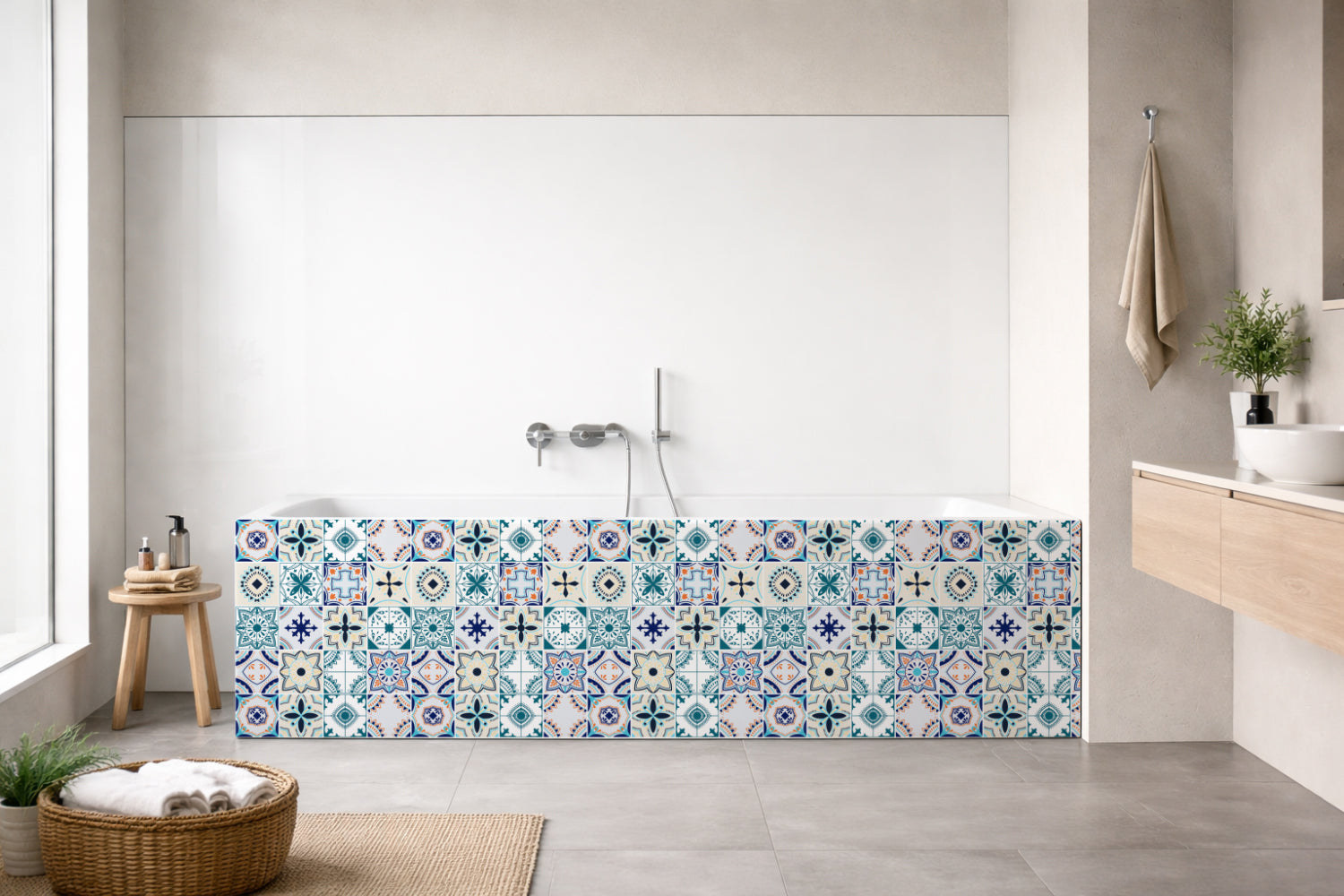 Badewannenverkleidung Patchwork