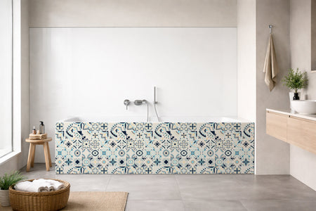 Badrückwand Patchwork
