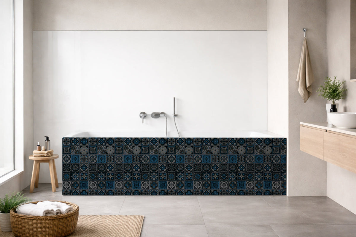 Badrückwand Patchwork