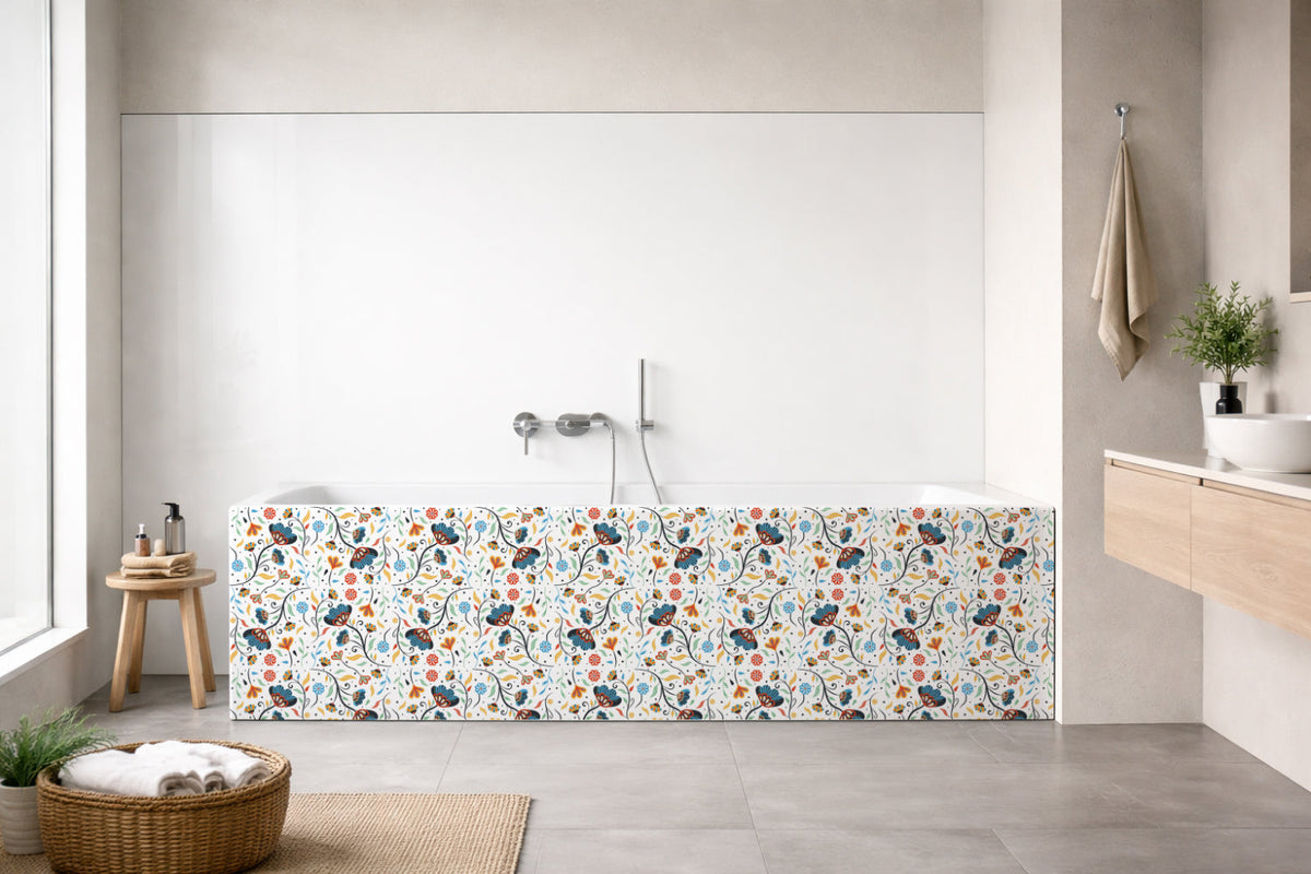 Badrückwand Patchwork