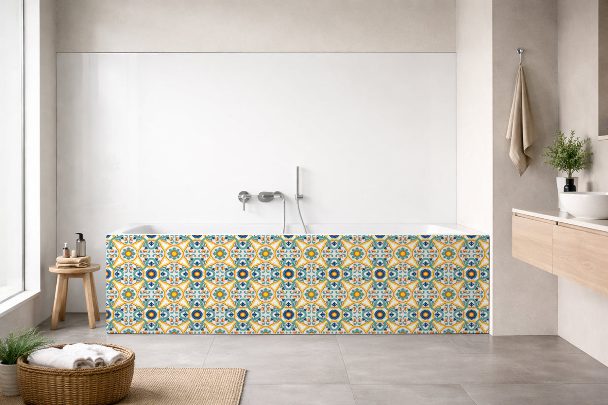 Badrückwand Patchwork