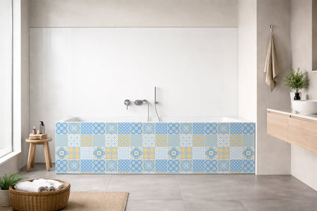 Badrückwand Patchwork