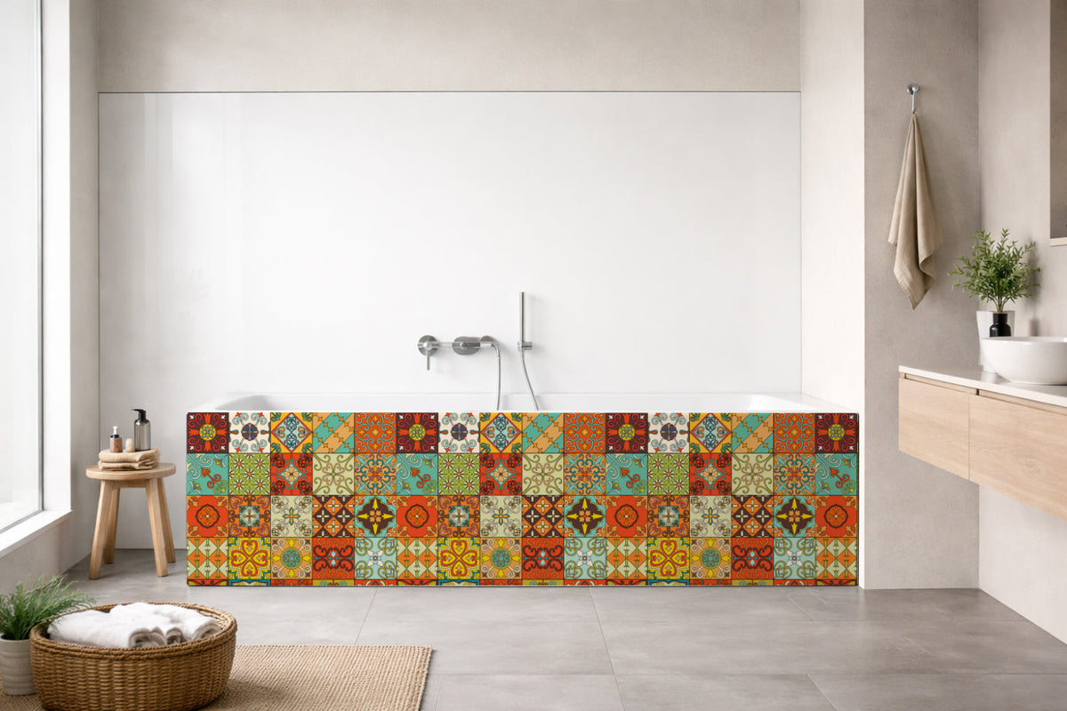 Badrückwand Patchwork