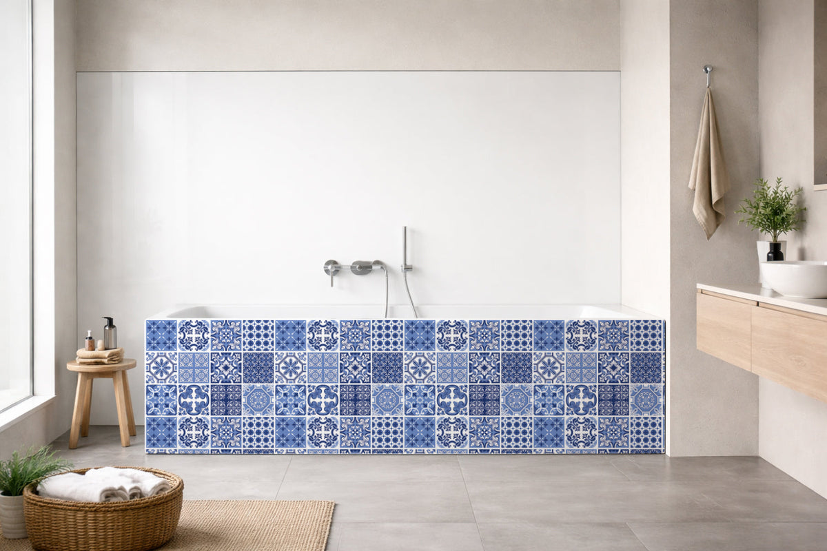 Badrückwand Patchwork