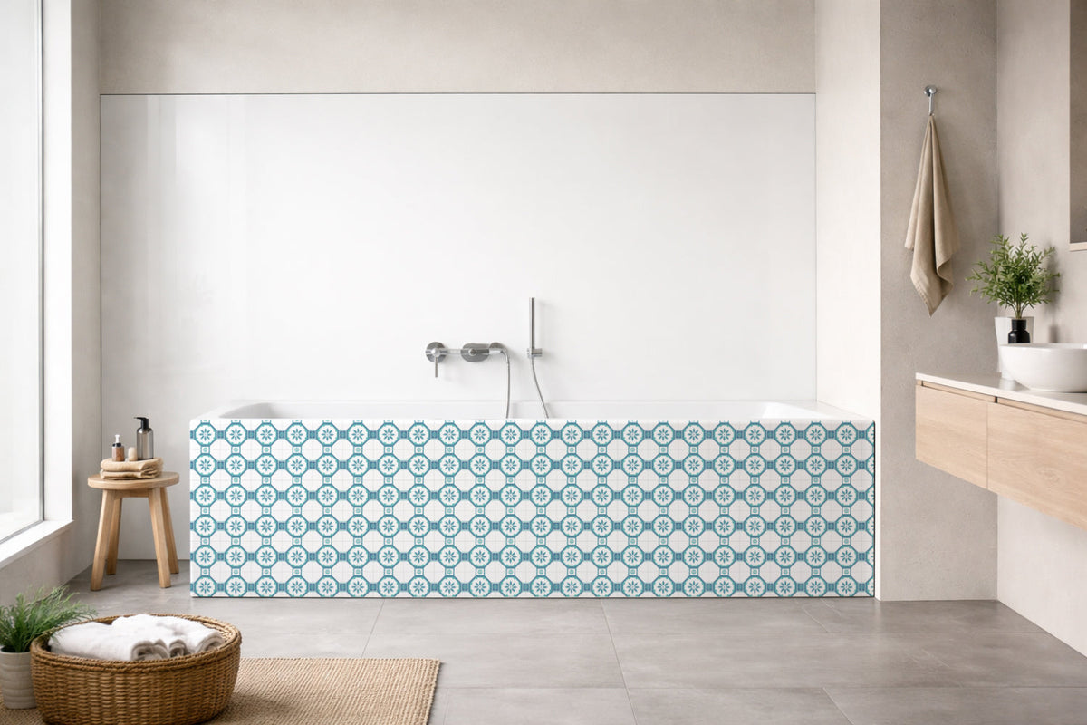 Badrückwand Patchwork