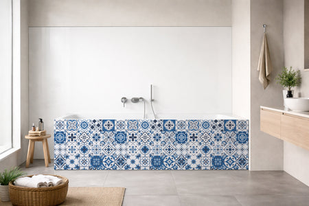 Badrückwand Patchwork