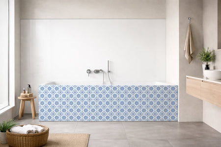 Badrückwand Patchwork