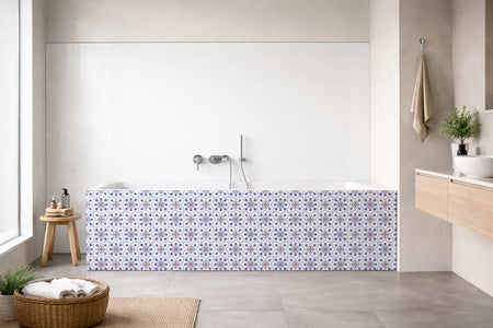 Badrückwand Patchwork