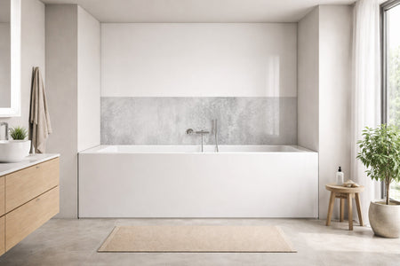 Badrückwand Betonoptik