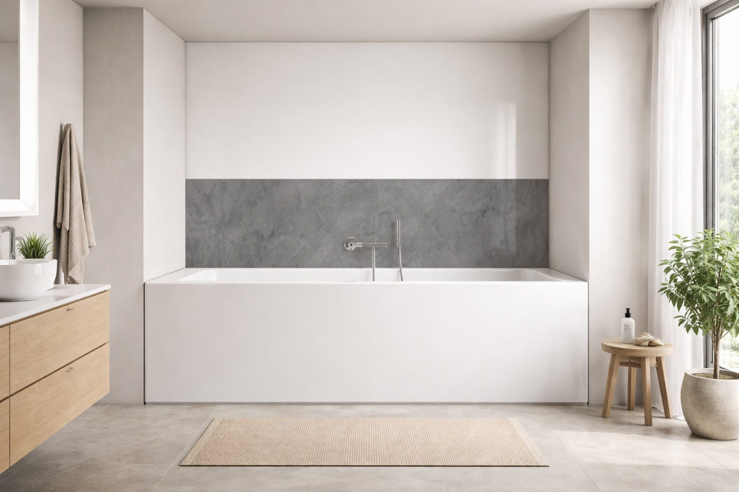 Badewannenverkleidung Betonoptik