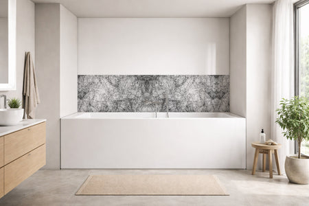 Badrückwand Betonoptik