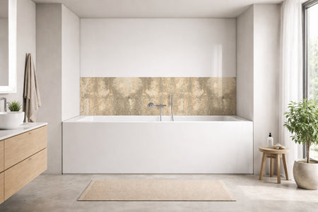 Badrückwand Betonoptik