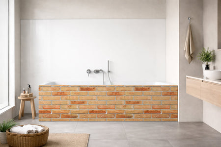 Badrückwand Steinoptik