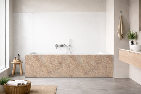 Badewannenverkleidung Steinoptik