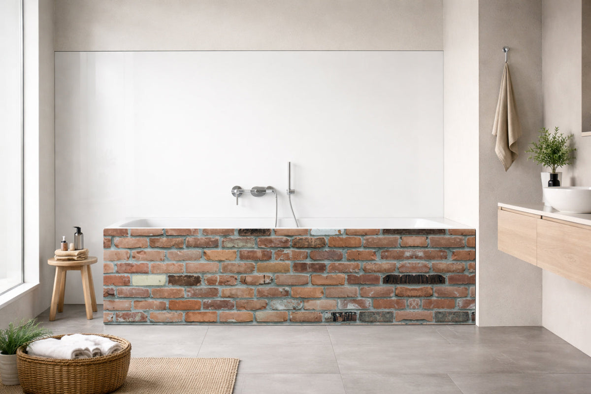 Badrückwand Steinoptik
