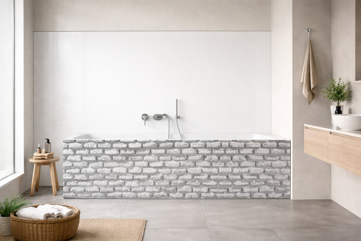 Badrückwand Steinoptik
