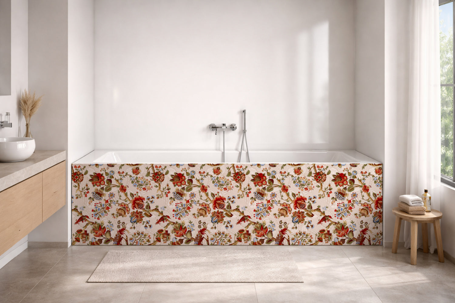 Badrückwand Muster