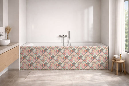 Badrückwand Patchwork