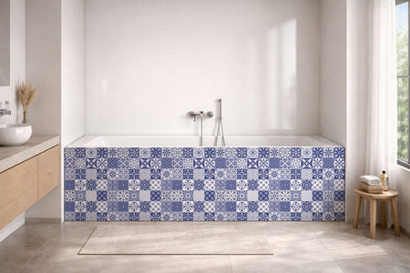 Badrückwand Patchwork