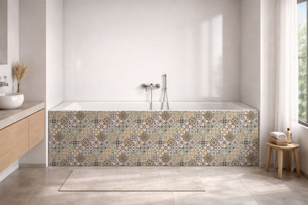 Badrückwand Patchwork