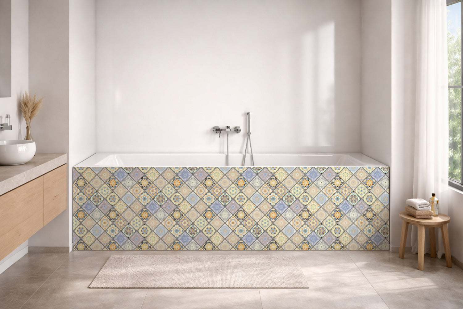 Badewannenverkleidung Patchwork