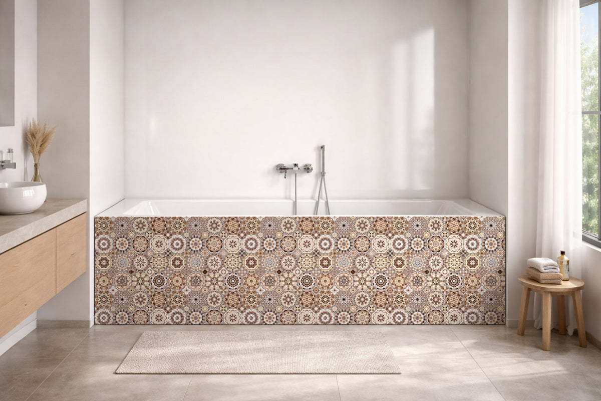 Badrückwand Patchwork