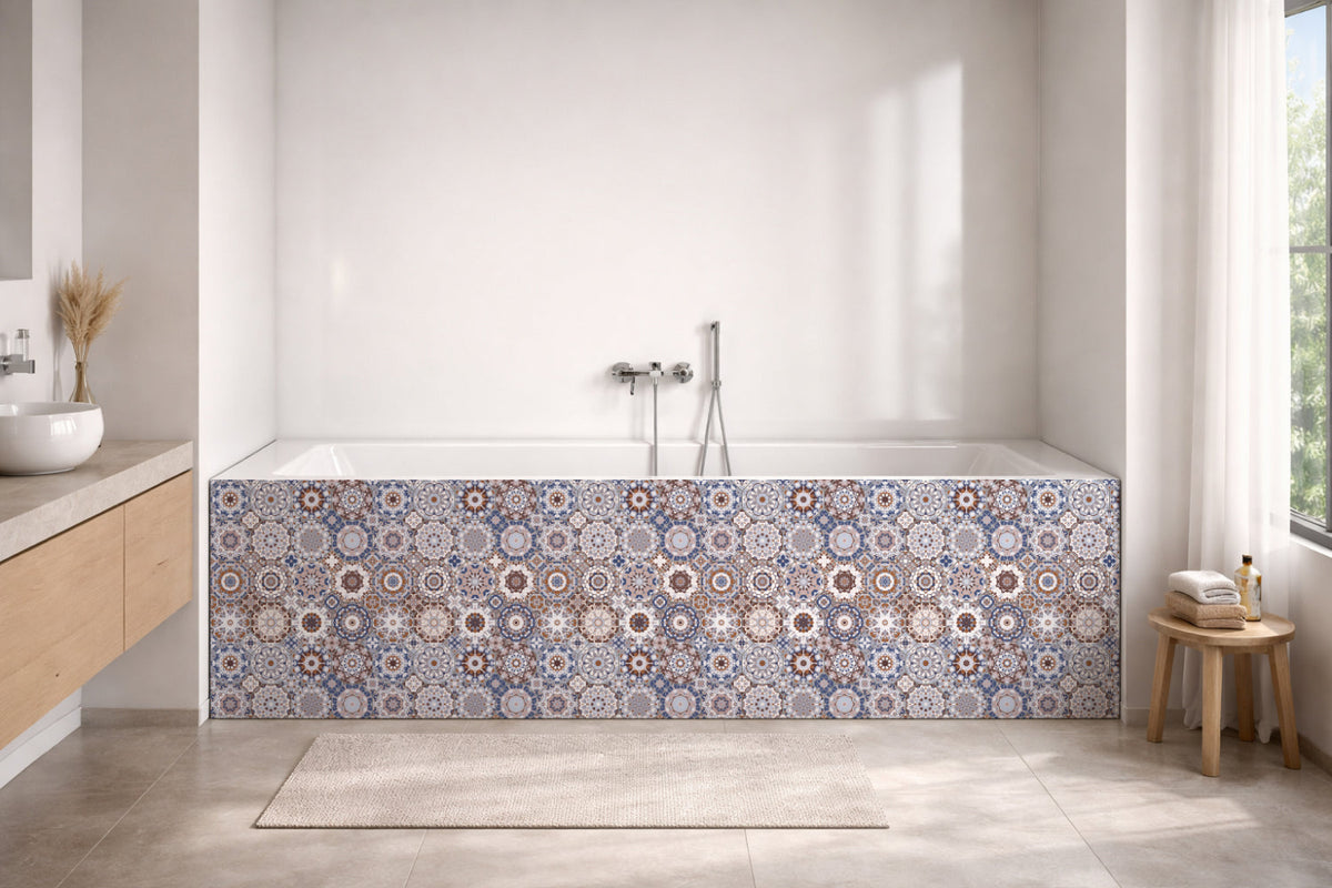 Badrückwand Patchwork