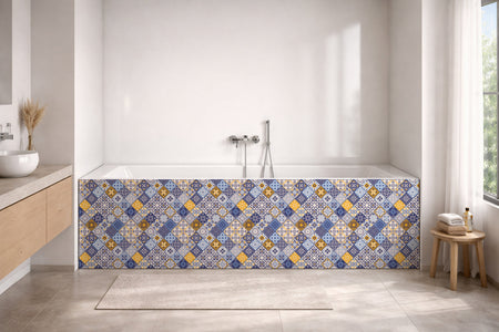 Badrückwand Patchwork
