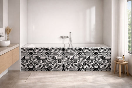 Badrückwand Patchwork