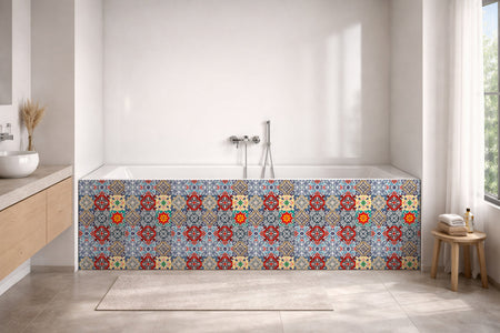 Badrückwand Patchwork