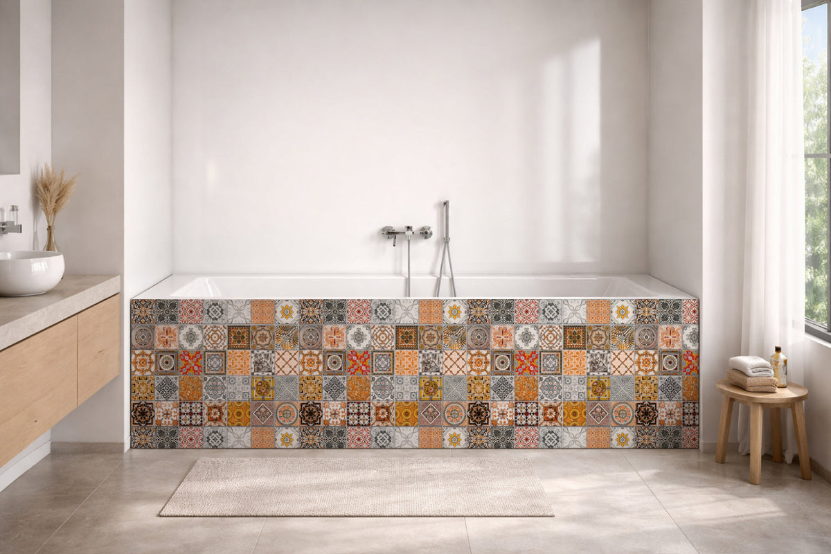 Badrückwand Patchwork